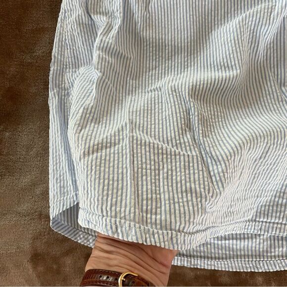 H&M/ L.O.G.G. Little Girl Striped Sleeveless Dress with Anchor Detail Size 6-7 - Picture 3 of 8